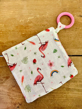Load image into Gallery viewer, Pacifier cloth flamingo hydrophilic