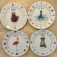 Load image into Gallery viewer, Children's plate bear with name