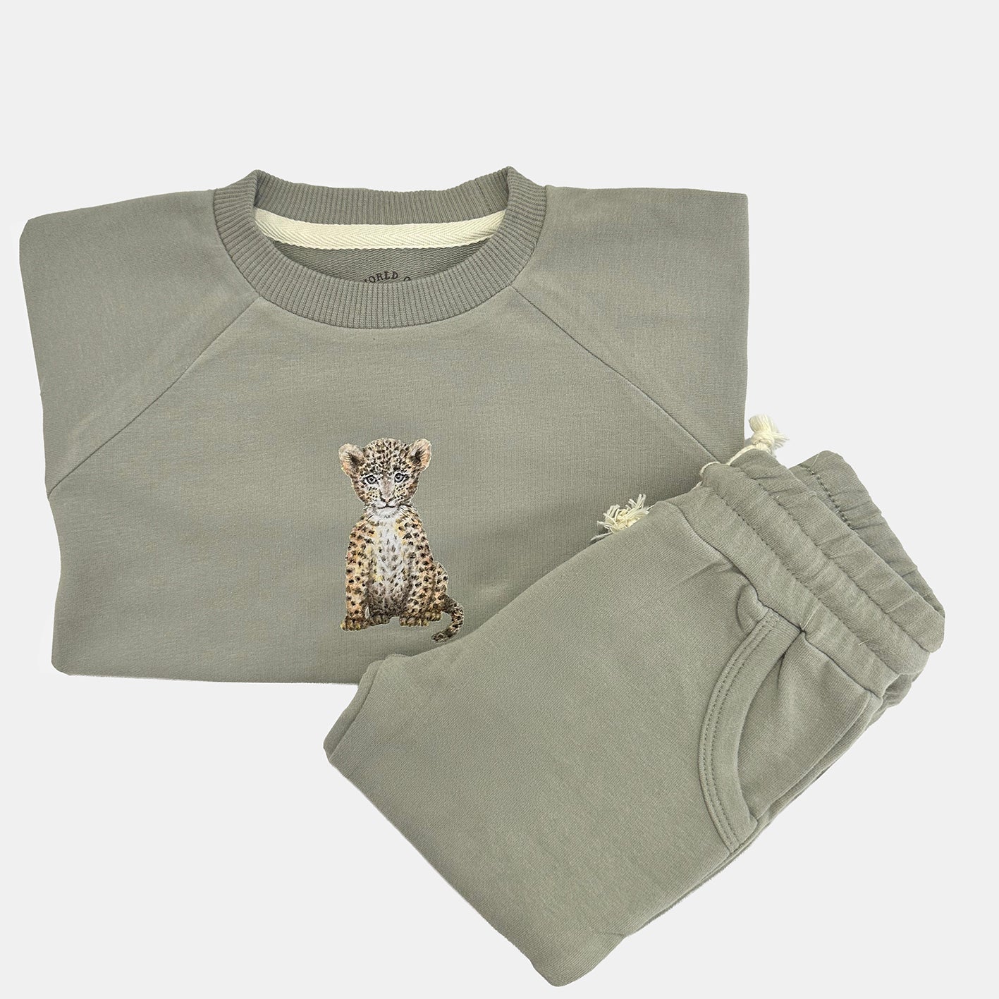 Baby jogger set with elephant - sky blue