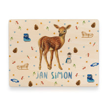 Load image into Gallery viewer, Memory box squirrel with personalized name and birth date