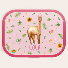 Afbeelding in Gallery-weergave laden, Broodtrommel alpaca met naam