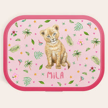 Afbeelding in Gallery-weergave laden, Broodtrommel leeuwtje met naam
