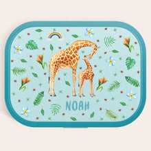 Afbeelding in Gallery-weergave laden, Broodtrommel giraf met naam