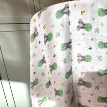 Load image into Gallery viewer, 2 medium baby muslin swaddles baby leopard - 60 cm