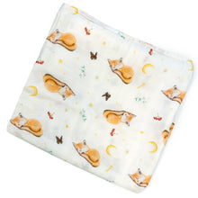 Load image into Gallery viewer, Baby muslin swaddle XL blanket baby leopard - 120cm