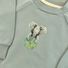 Afbeelding in Gallery-weergave laden, Baby joggingpak olifant - sky blue