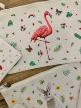 Afbeelding in Gallery-weergave laden, Canvas etui flamingo