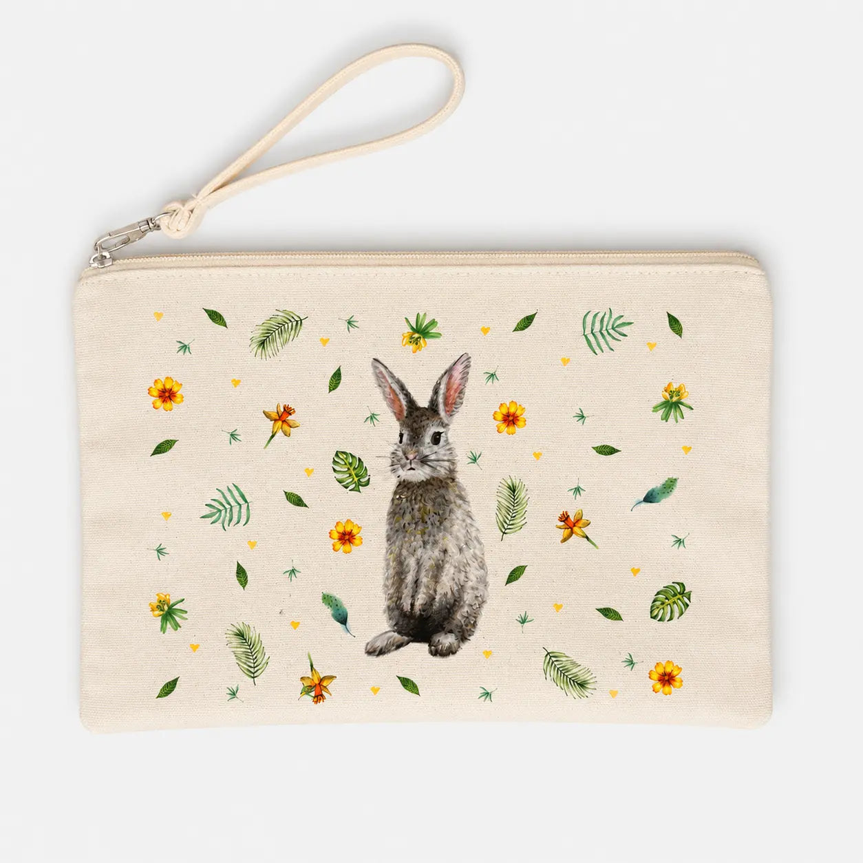 Canvas etui konijn