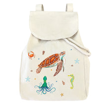 Load image into Gallery viewer, Canvas rugzakje ocean - evt met naam