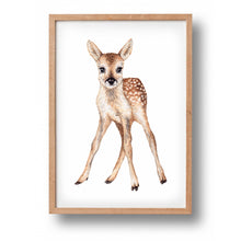 Lade das Bild in den Galerie-Viewer, Tierposter mit Bambi-Reh