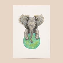 Afbeelding in Gallery-weergave laden, Poster olifant - Art print