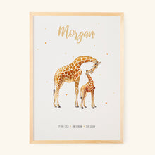 Load image into Gallery viewer, Poster giraffe