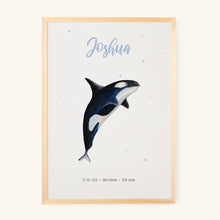 Lade das Bild in den Galerie-Viewer, Tierposter mit Orca