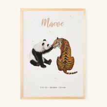 Lade das Bild in den Galerie-Viewer, Poster Panda und Tiger