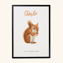 Afbeelding in Gallery-weergave laden, Poster eekhoorntje - Art print