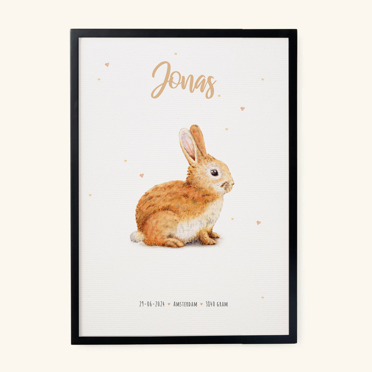 Tierposter mit Häschen
