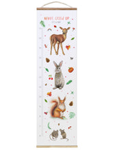 Load image into Gallery viewer, Personalised growth chart forest animals with name