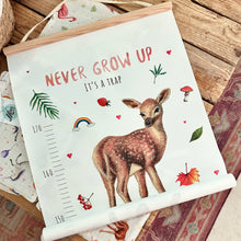 Load image into Gallery viewer, Personalised growth chart forest animals with name
