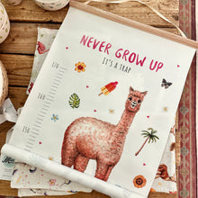 Lade das Bild in den Galerie-Viewer, Wachstumsmesslatte Tropisch für Kinder Never grow up