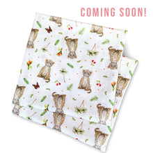 Lade das Bild in den Galerie-Viewer, Baby Spuckücher Musselin Leoparden Medium - 2 Stück - 60x60cm groß