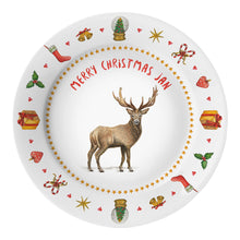 Afbeelding in Gallery-weergave laden, Kerstservies hert met naam kunststof