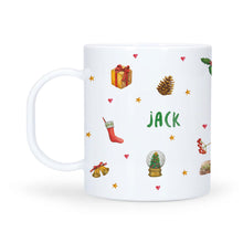 Lade das Bild in den Galerie-Viewer, Kinderteller Hirsche Weihnachten mit Namen