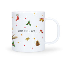 Lade das Bild in den Galerie-Viewer, Kinderteller Hirsche Weihnachten mit Namen