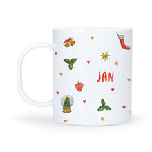 Afbeelding in Gallery-weergave laden, Kerstservies hert met naam kunststof