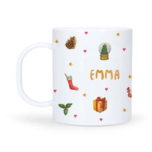 Afbeelding in Gallery-weergave laden, Kerstservies rendier met naam kunststof