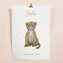 Afbeelding in Gallery-weergave laden, Poster baby luipaard - Art print