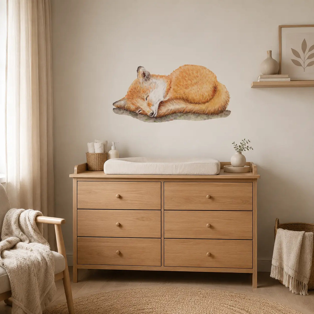 Wallsticker baby leopard