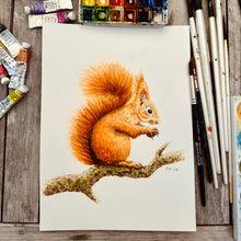 Lade das Bild in den Galerie-Viewer, Original-Aquarell-Affe