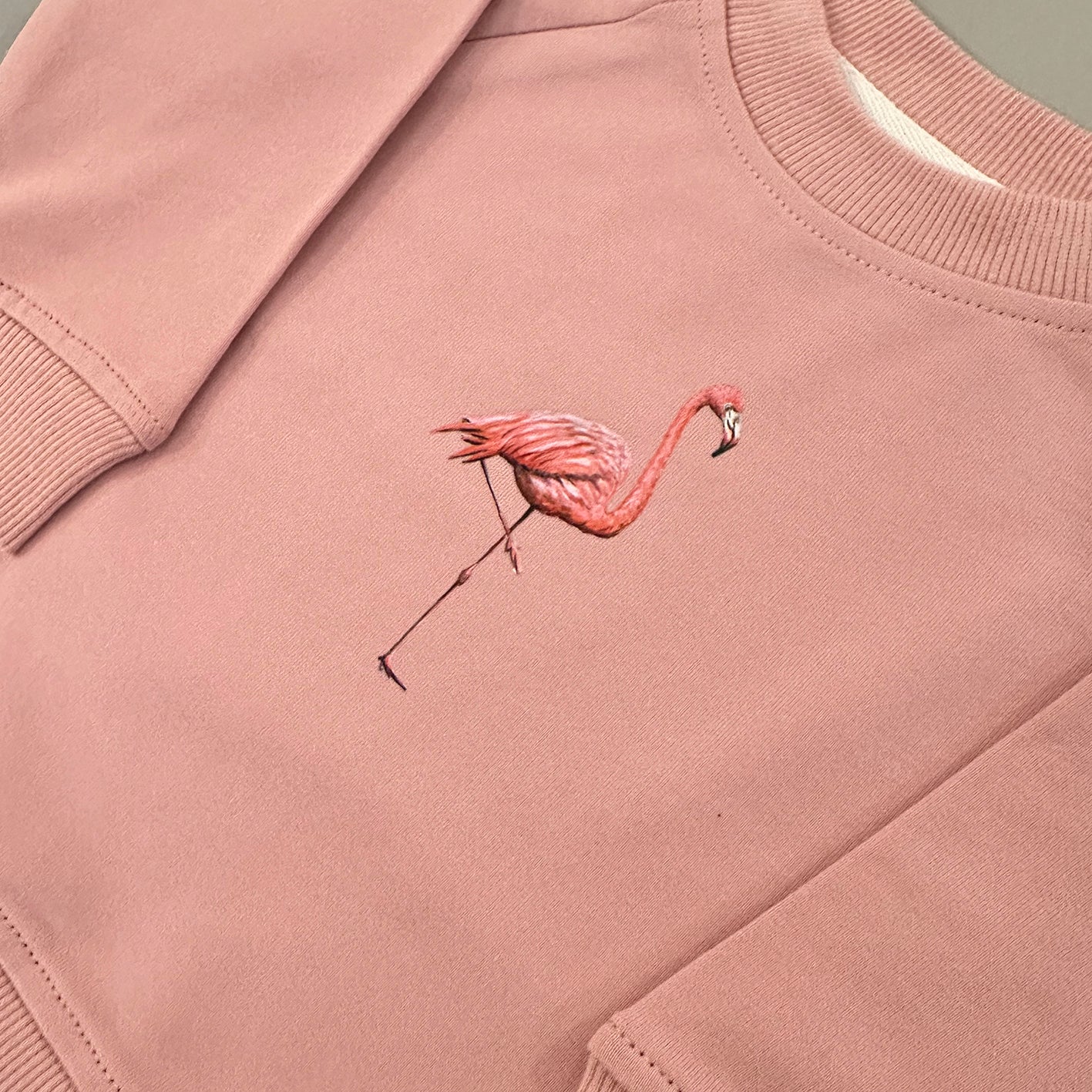 Baby sweater flamingo pink