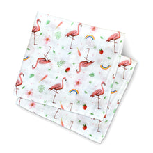 Afbeelding in Gallery-weergave laden, Hydrofiele doeken met flamingo voor baby
