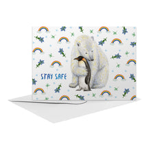 Lade das Bild in den Galerie-Viewer, 10 Grußkarten Take Care mit Umschlag