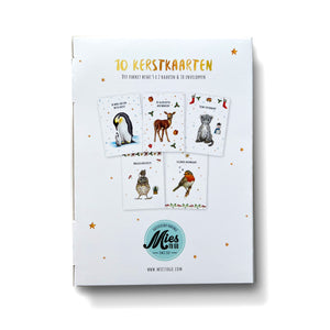 10 kerstkaarten Nederlands met envelop