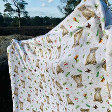 Load image into Gallery viewer, 2 medium baby muslin swaddles baby leopard - 60 cm
