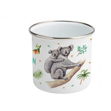Afbeelding in Gallery-weergave laden, Emaille beker koala leeuwtje konijn met naam