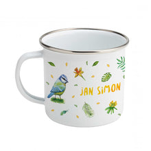 Afbeelding in Gallery-weergave laden, Emaille beker konijn pimpelmees met naam
