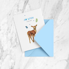 Afbeelding in Gallery-weergave laden, Geboortekaartje hert jongen - sample