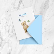 Afbeelding in Gallery-weergave laden, Geboortekaartje leeuwtje jongen - sample