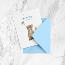 Lade das Bild in den Galerie-Viewer, Geburtsanzeige Leopard Junge - Muster