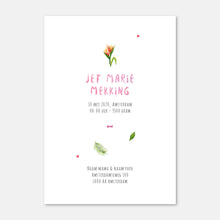 Afbeelding in Gallery-weergave laden, Geboortekaartje giraf meisje - sample