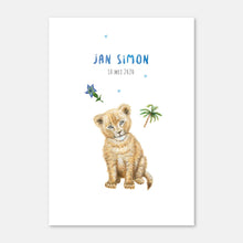 Afbeelding in Gallery-weergave laden, Geboortekaartje leeuwtje jongen - sample