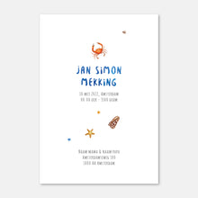 Afbeelding in Gallery-weergave laden, Geboortekaartje zeeschildpad jongen - sample