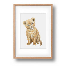Lade das Bild in den Galerie-Viewer, Original-Aquarell Löwe