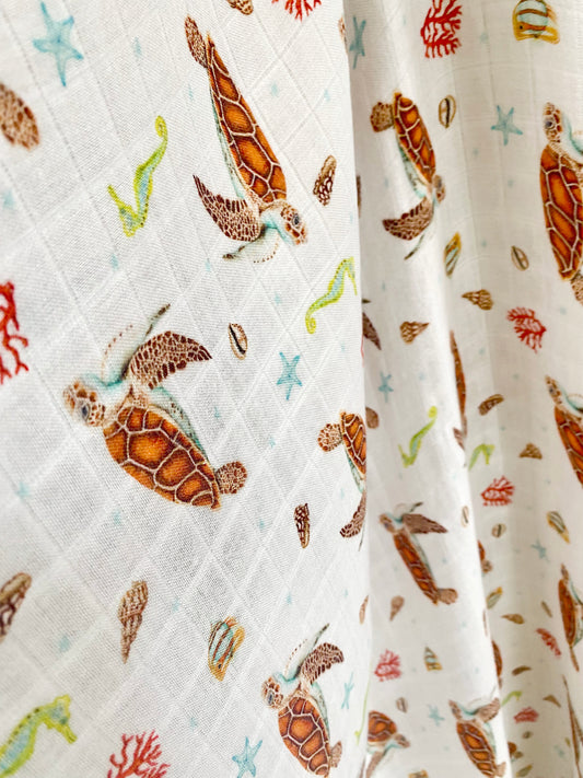 swaddle zeeschildpad organic cotton