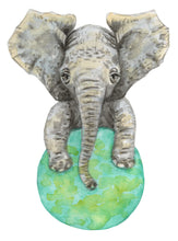 Afbeelding in Gallery-weergave laden, Muursticker olifant 50x70 cm
