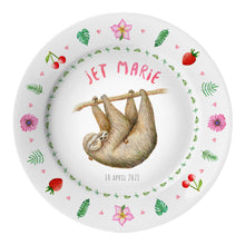 Load image into Gallery viewer, Geboortebordje luiaard met naam