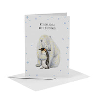 Afbeelding in Gallery-weergave laden, vrolijke kerstkaart met ijsbeer

